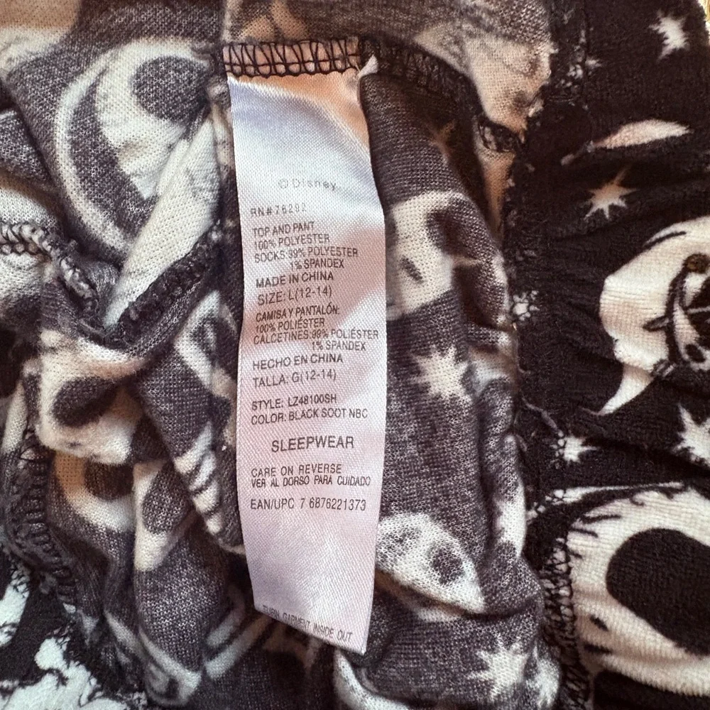 Nightmare Before Christmas Pajama Set Top Bottoms Pants Jack - Picture 9 of 9